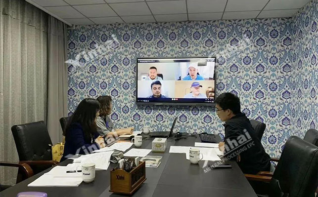 视频会议与海外客户沟通交流