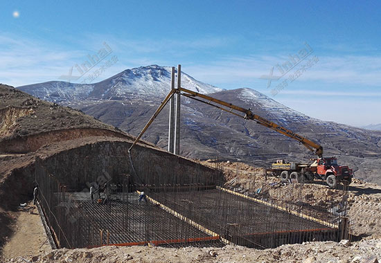 鑫海矿装矿山项目土建施工中