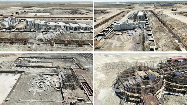 150万t/a铜矿项目土建施工现场 150万t/a铜矿项目土建施工现场