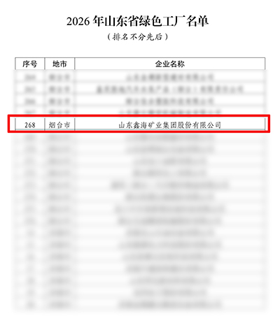 2026年山东省绿色工厂名单