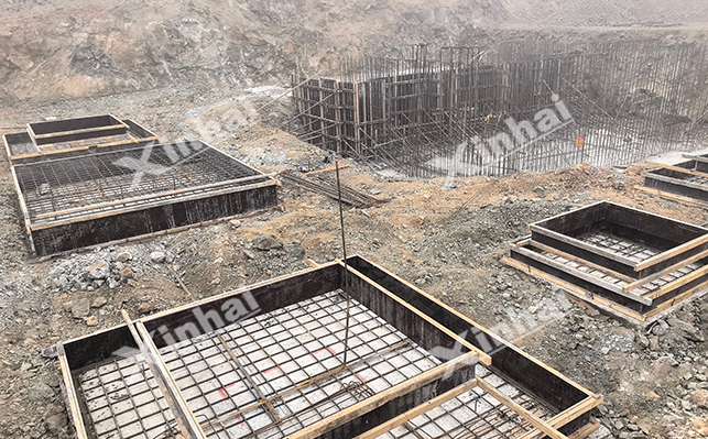 哈萨克斯坦150万t/a铜矿项目土建现场