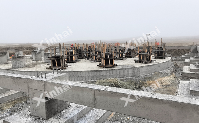 哈萨克斯坦150万t/a铜矿项目土建现场