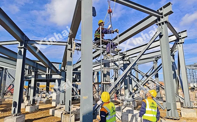 鑫海山东金尾矿再选安装现场