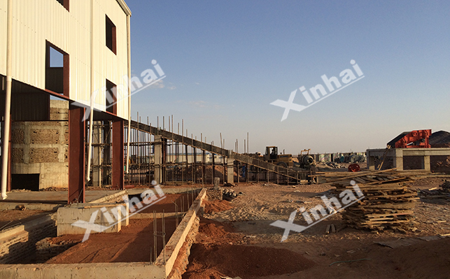 鑫海某选矿厂土建施工中