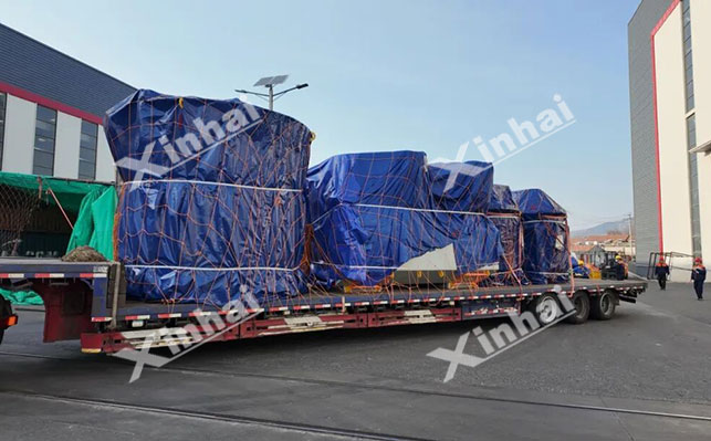 鑫海选矿设备包装发货中