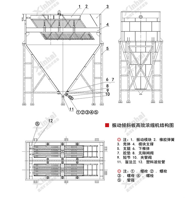 斜板式浓缩机结构原理图